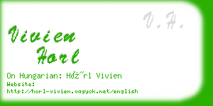 vivien horl business card